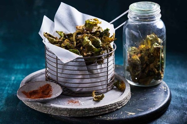Brussels sprouts chilli chips