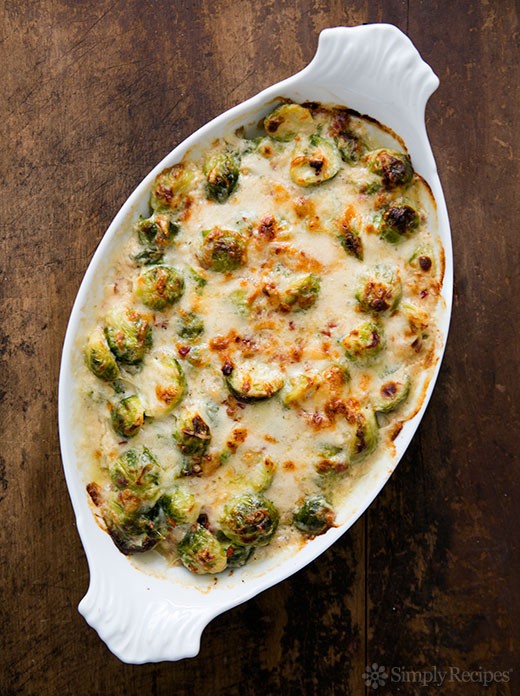 Brussels sprouts gratin