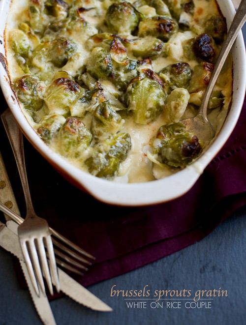 Brussels sprouts gratin