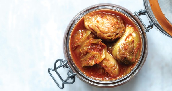 Brussels sprouts kimchi