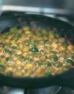 Brussels sprouts rolled in chestnut cream