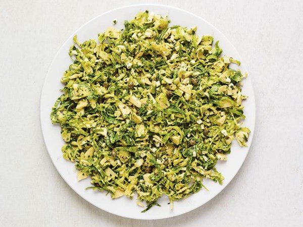 Brussels sprouts salad with gribiche