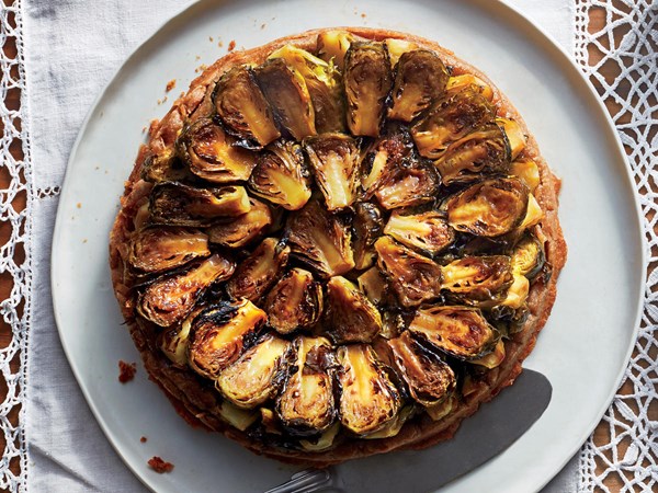 Brussels sprouts tarte Tatin