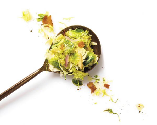 Brussels sprouts with apples and bacon