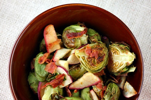 Brussels sprouts with bacon & apple