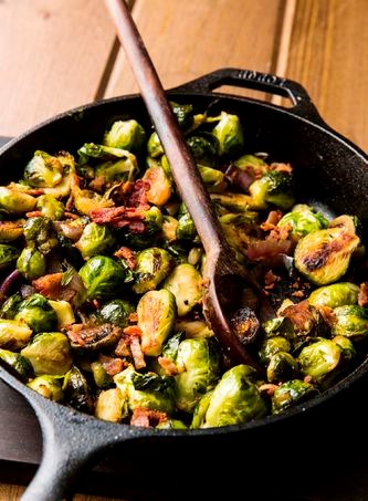 Brussels sprouts with bacon