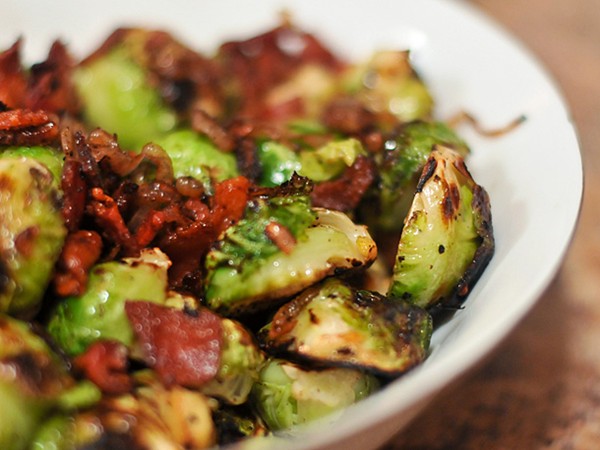Brussels sprouts with bacon