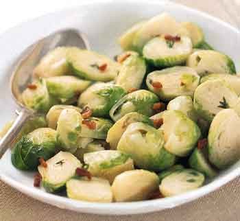 Brussels sprouts with bacon and thyme