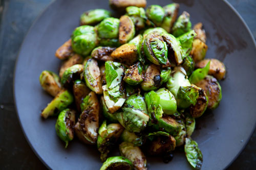 Brussels sprouts with black bean garlic sauce