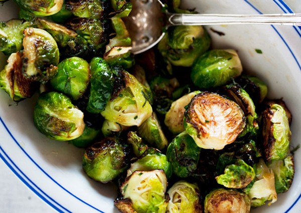 Brussels sprouts with maple syrup