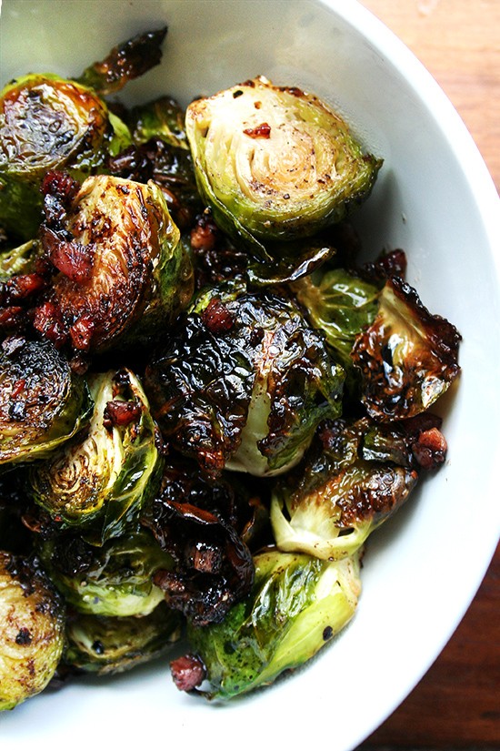 Brussels sprouts with pancetta and balsamic