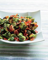 Brussels sprouts with prosciutto and juniper