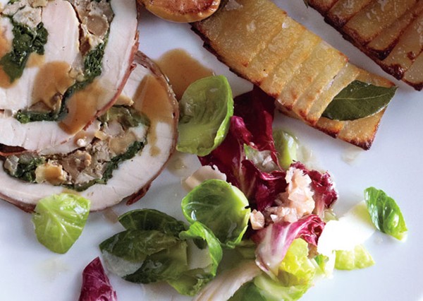 Brussels sprouts with walnut vinaigrette