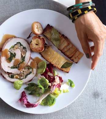 Brussels sprouts with walnut vinaigrette