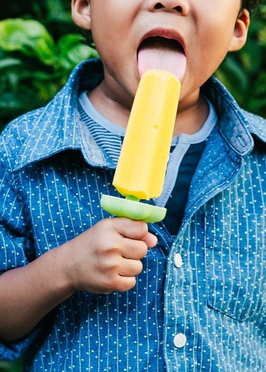 Bryant Terry's mango-coconut ice pops