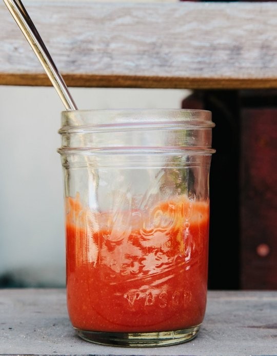 Bryant Terry's pomegranate-peach barbecue sauce