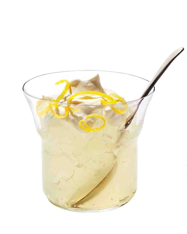 Bubbly lemon gelée