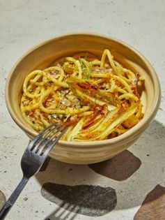 Bucatini with sardines & caramelized fennel