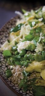 Buckwheat & broad bean salad