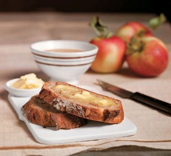 Buckwheat-apple-walnut bread