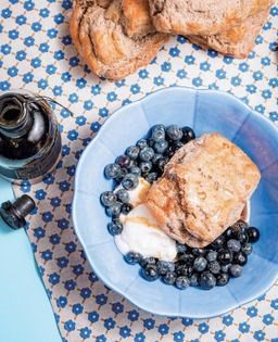 Buckwheat blueberry shortcake