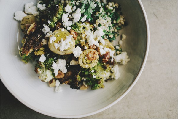 Buckwheat bowl with roasted romanesco