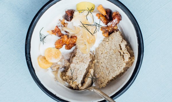 Buckwheat–brown butter blondies