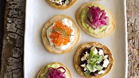 Buckwheat buttermilk blinis [Sue Fleischl]