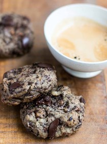 Buckwheat chocolate chip cookies (Cookies au sarrasin et aux pépites de chocolat)