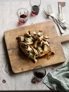 Buckwheat polenta with mushrooms (Polenta di grana Saraceno con funghi trifolati)