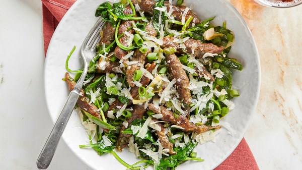 Buckwheat schupfnudeln with miso brown butter sauce