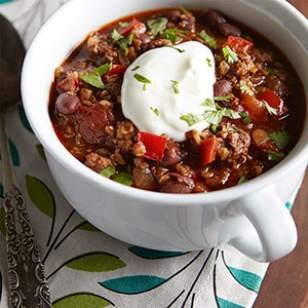 Buffalo & black bean chili