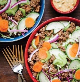 Buffalo beef salad