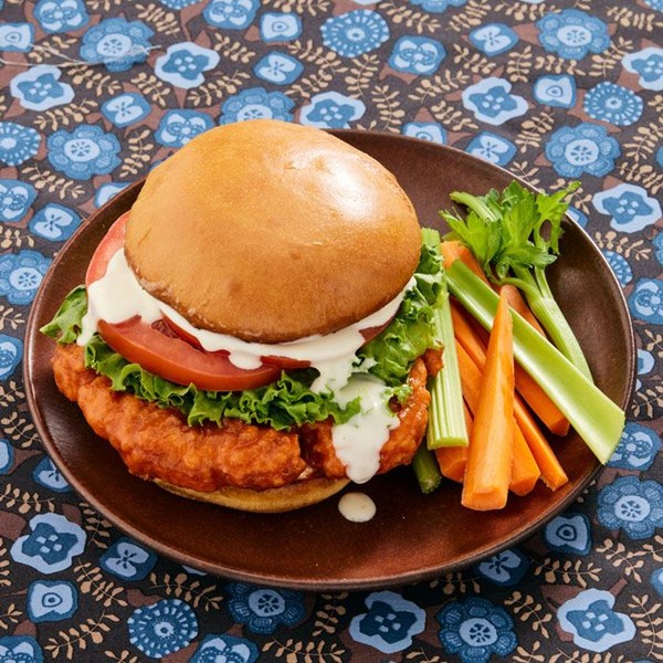 Buffalo cauliflower sandwiches