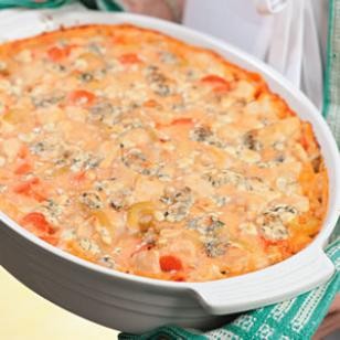 Buffalo chicken casserole