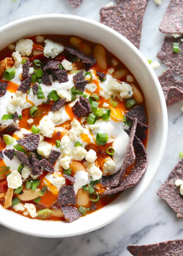 Buffalo chicken chili