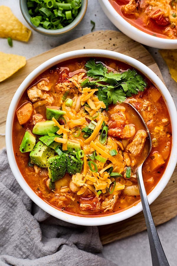 Buffalo chicken chili