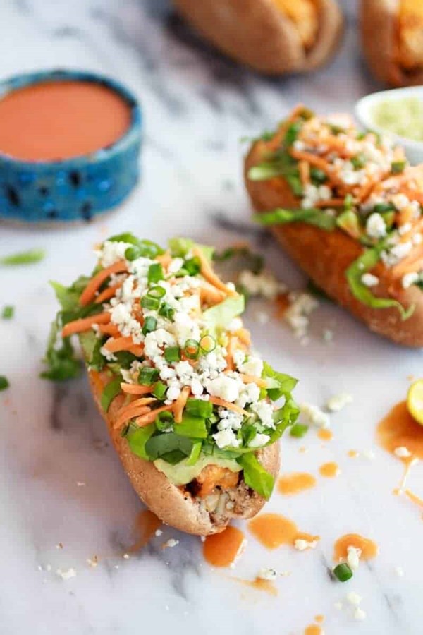 Buffalo chicken dogs