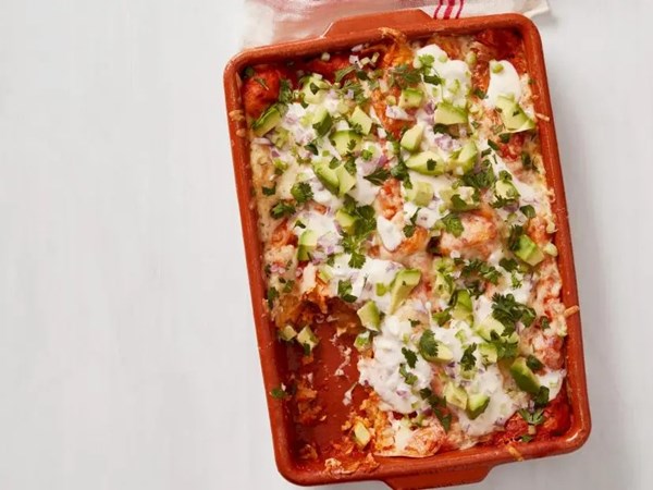 Buffalo chicken enchiladas