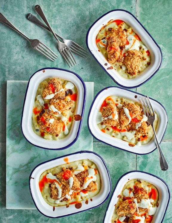 Buffalo chicken mac 'n' cheese