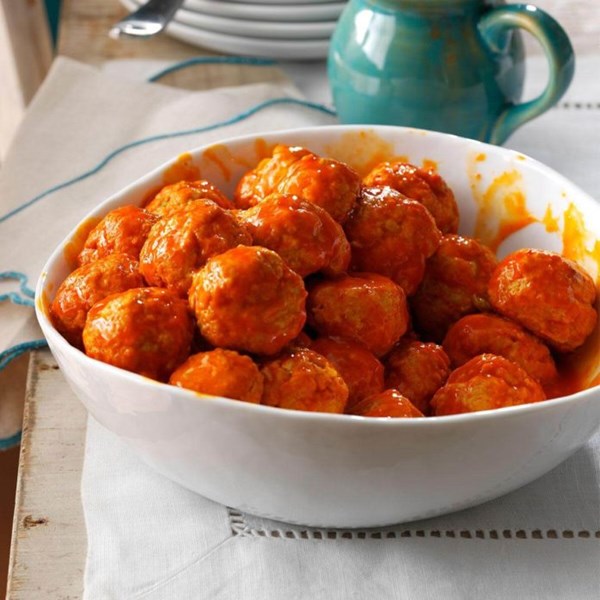 Buffalo chicken meatballs
