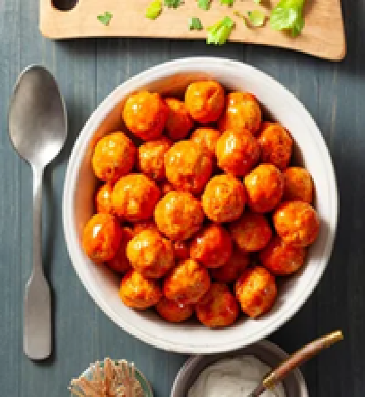 Buffalo chicken meatballs