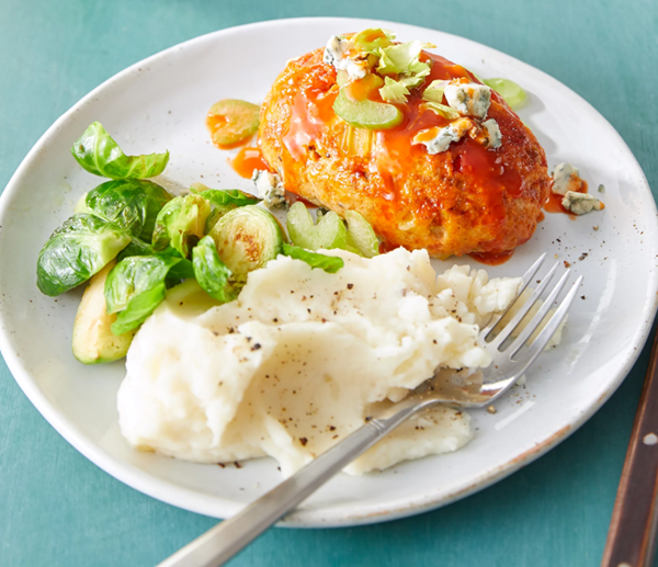 Buffalo chicken mini meatloaves