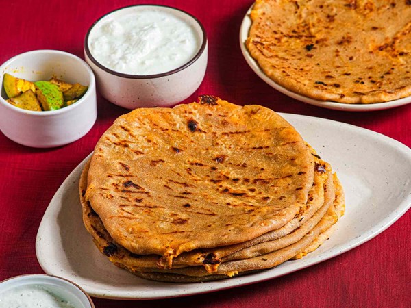 Buffalo chicken paratha