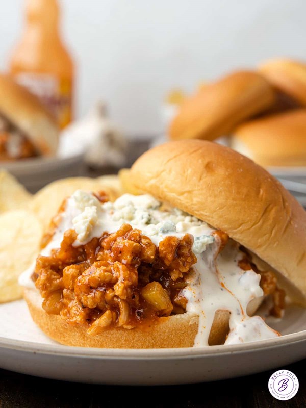 Buffalo chicken sloppy Joes