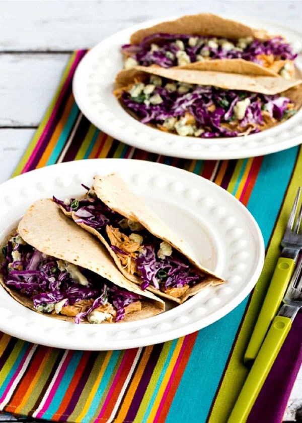 Buffalo chicken tacos