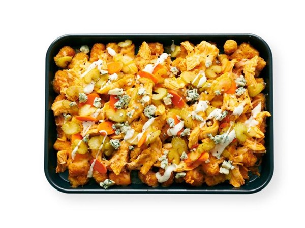 Buffalo chicken Totchos 