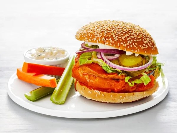 Buffalo eggplant sandwiches 