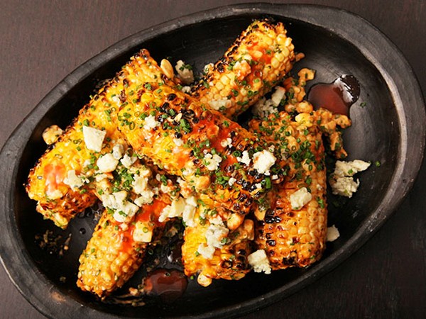 Buffalo grilled corn