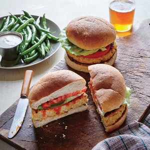 Buffalo quinoa burgers